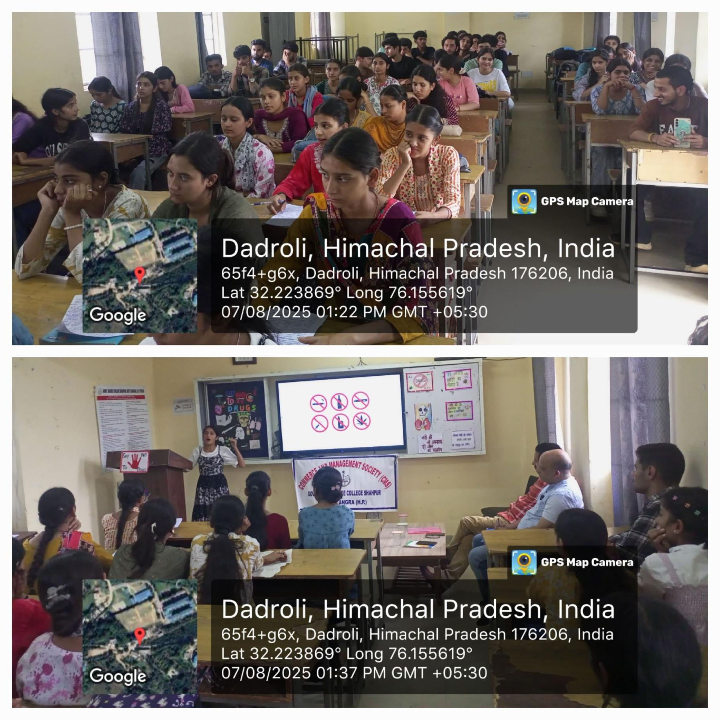 Declamation competition under Anti -Drug Campaign on dated 7-08-2025 (Report and photos)